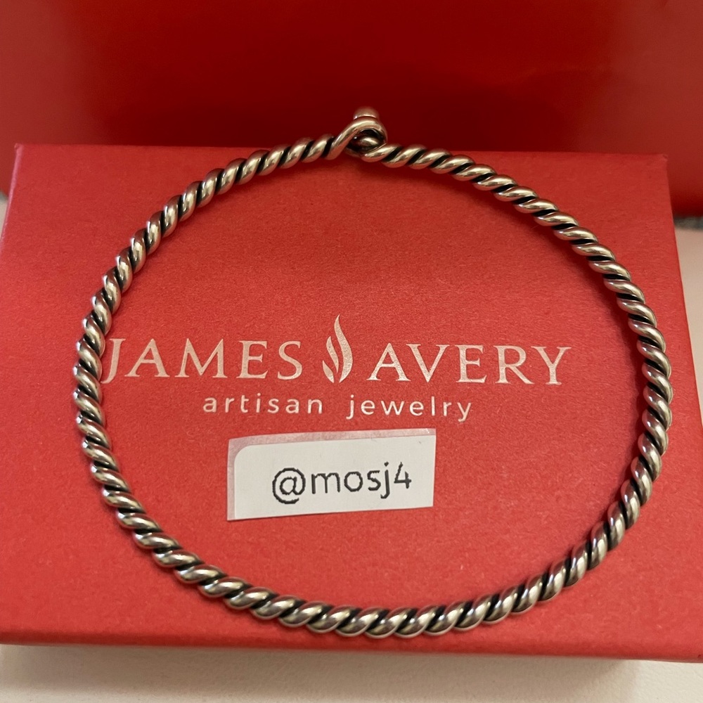 Retired James Avery Twisted Wire Hook-On Bracelet